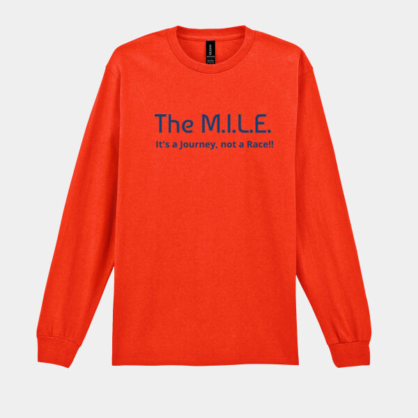 Dark Blue - The Mile - Long Sleeve T-Shirt Thumbnail