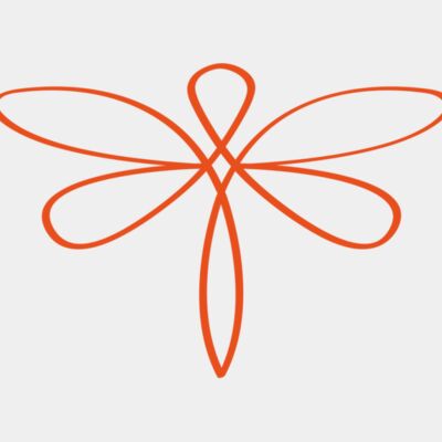 Dragonfly solid orange Thumbnail
